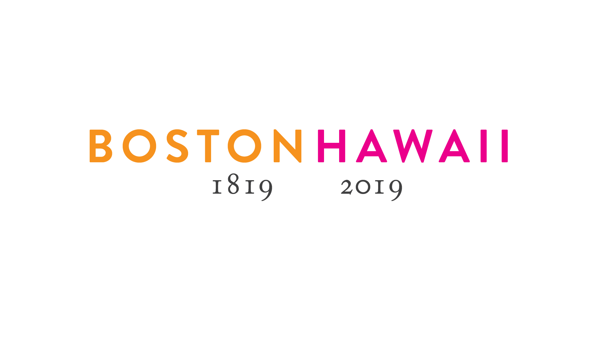A picture of Boston/ Hawaii outdoor banners on the side of Park Street Church, with the Massachusetts State House in the background.