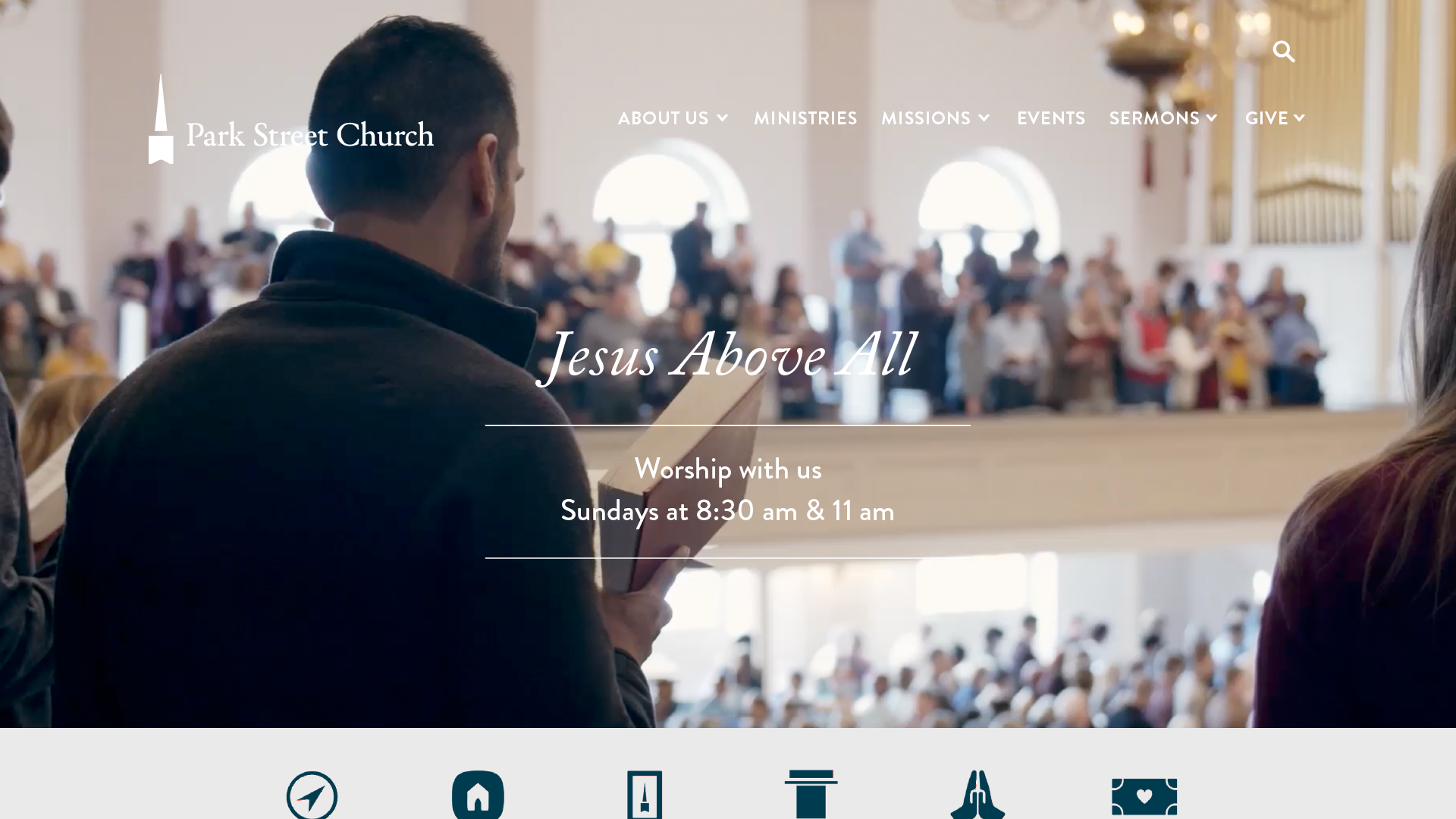 Park Street Church website, 2025 — redesigned under Elizabeth Lohnes